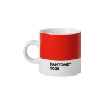 Pantone 2035 Kırmızı Porselen Espresso Fincanı