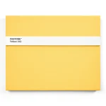Pantone Yellow 012 Sarı Sert Kapaklı Çizgisiz Not Defteri ve Kalem