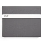 Pantone 19-0203 Gri Sert Kapaklı Çizgisiz Not Defteri ve Kalem