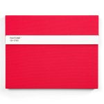 Pantone 18-1763 Kırmızı Sert Kapaklı Çizgisiz Not Defteri ve Kalem