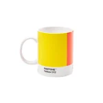 Pantone Yellow 012, Orange 021, 2035 Sınırlı Üretim Porselen Kupa